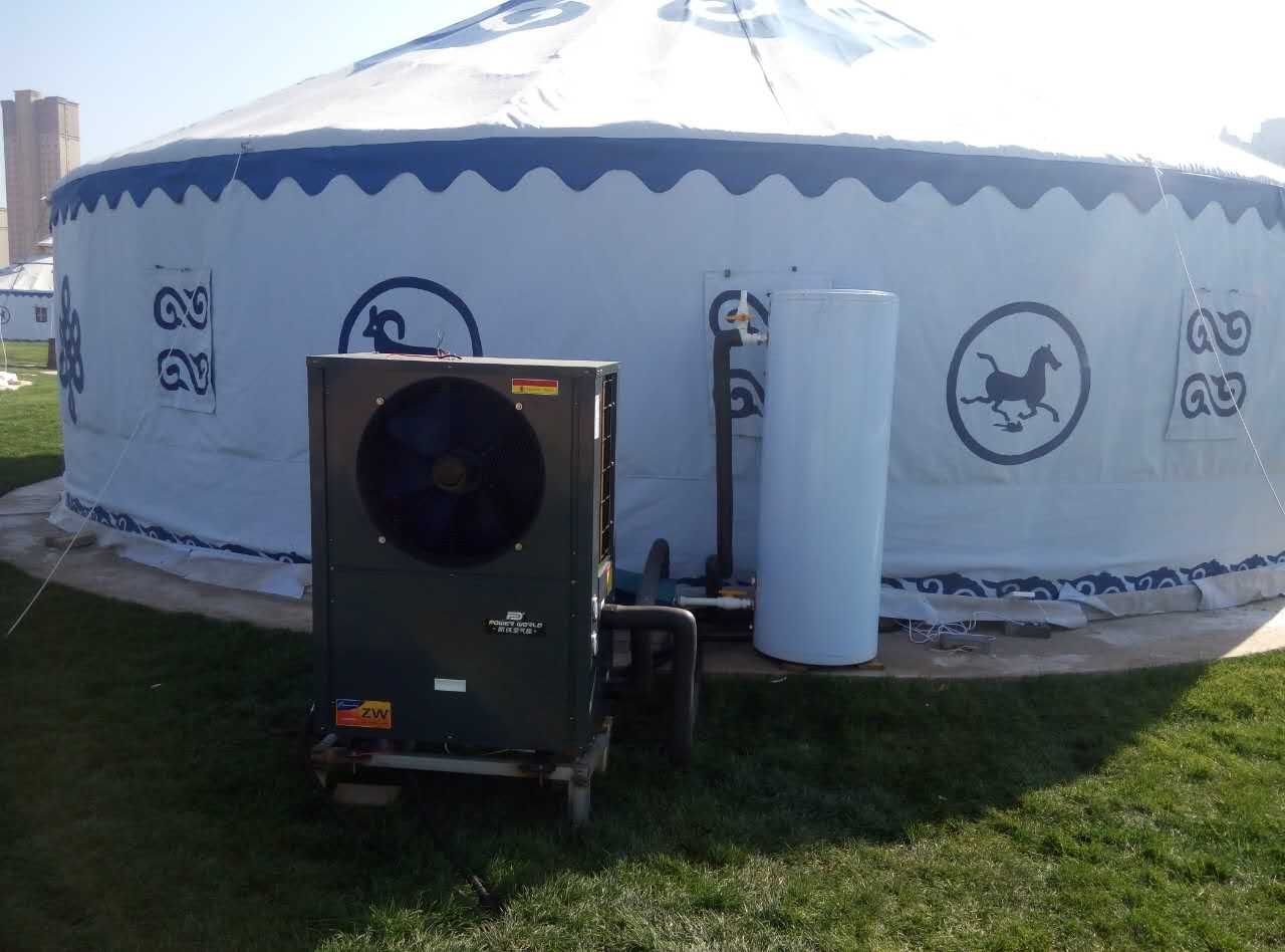 甘肃兰州蒙古包空气能采暖项目