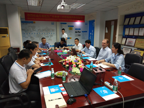 丹佛斯公司高级管理层莅临3044永利空气能进行深度的战略合作会谈及技术交流